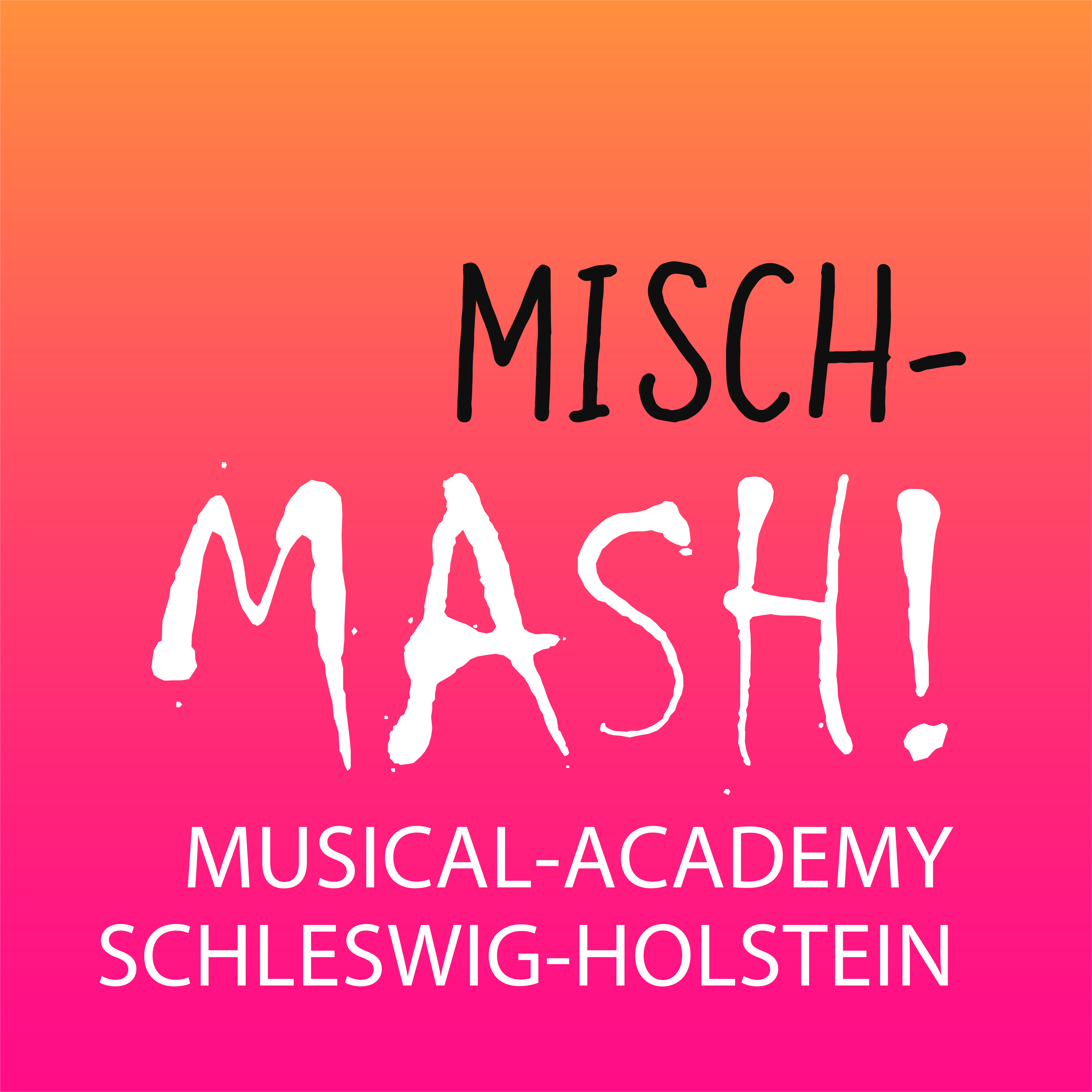 Logo von Misch-MASH, dem inklusiven Tanztheater der Musical-Academy Schleswig-Holstein